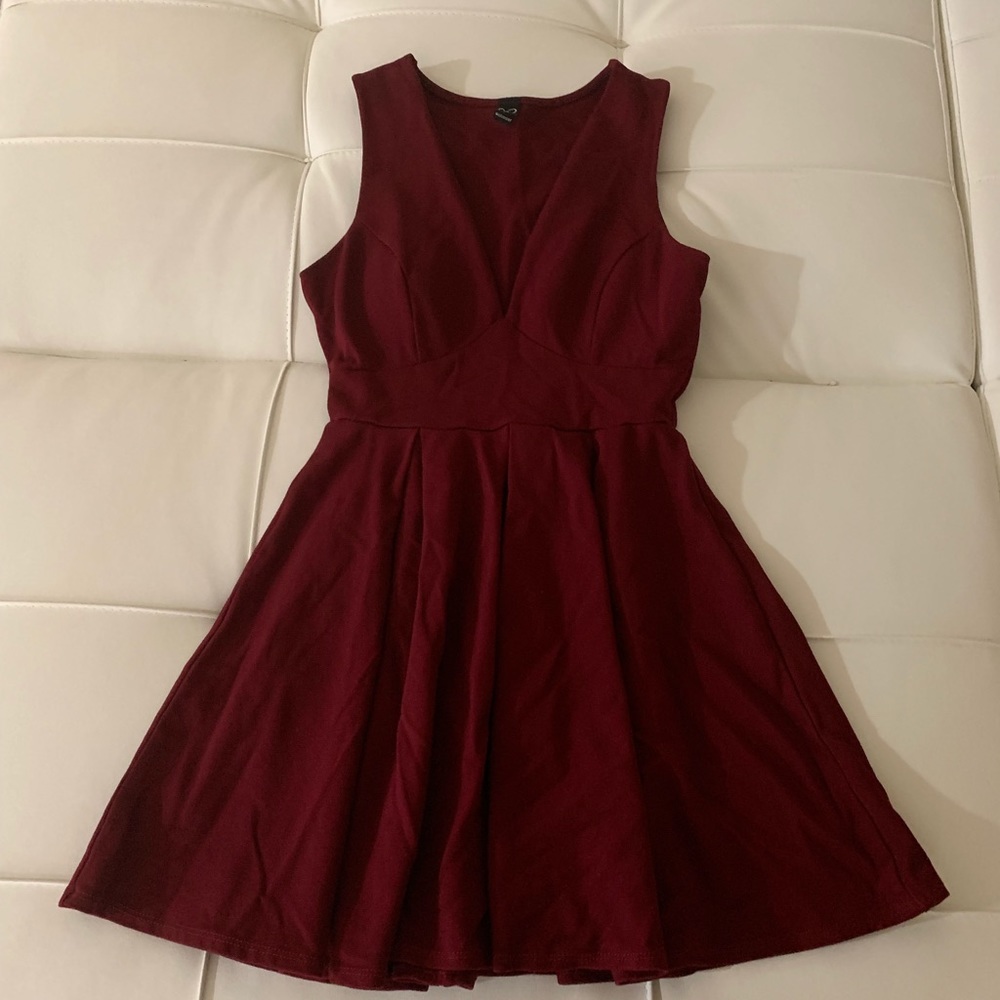 Short Burgundy Dress